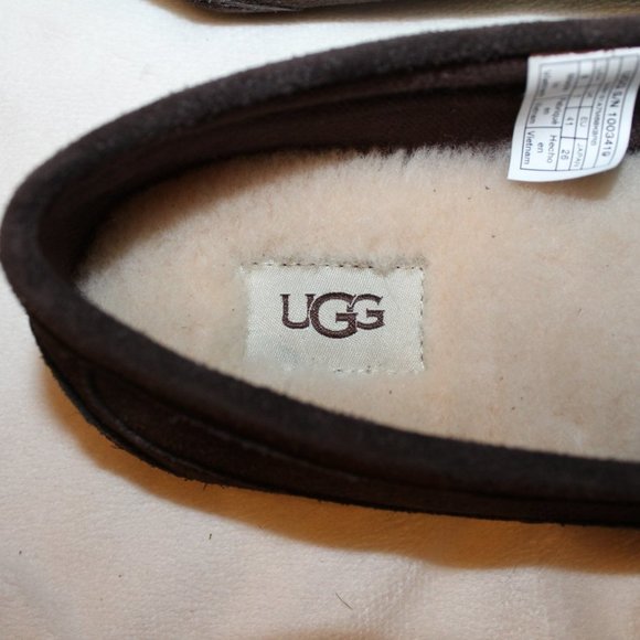NEW UGG MEN\'S ALDER SUEDE SHEARLING LINED SLIPPER S LOAFERS‎ BROWN 8 main image 6